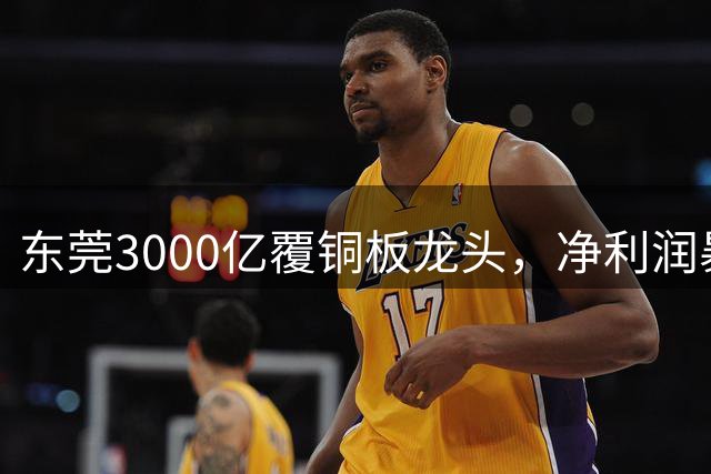 东莞3000亿覆铜板龙头，净利润暴增130%